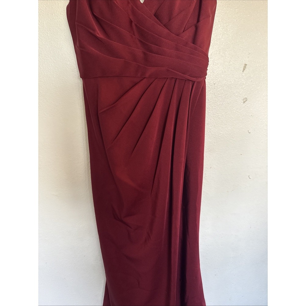 Cinderella‎ Divine V-Neck Ruched Mermaid Evening HOCO Gown Red Apple size 6 - Picture 5 of 16